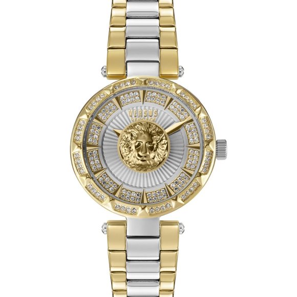 WOW! Versace 36mm Two Tone Diamond Watch! NEW